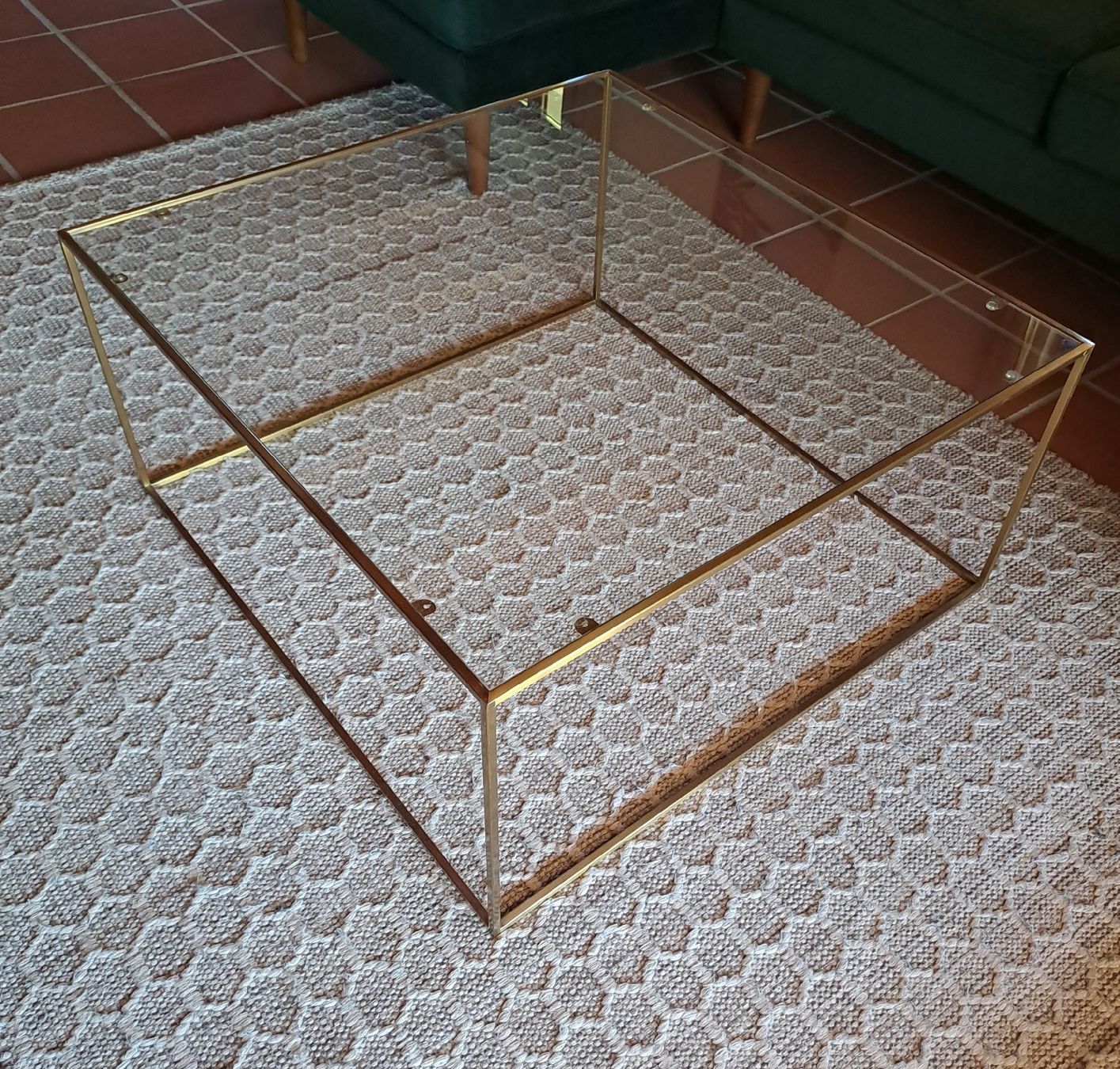 Tables: Couchtisch Glas/Messing – D'occasion à Fehraltorf par JaBo33 1