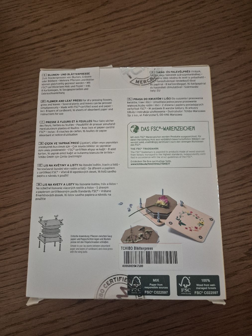 Bastelsets: Blumen und Blätterpresse – Neu und originalverpackt aus Unterramsern von LimTal 1