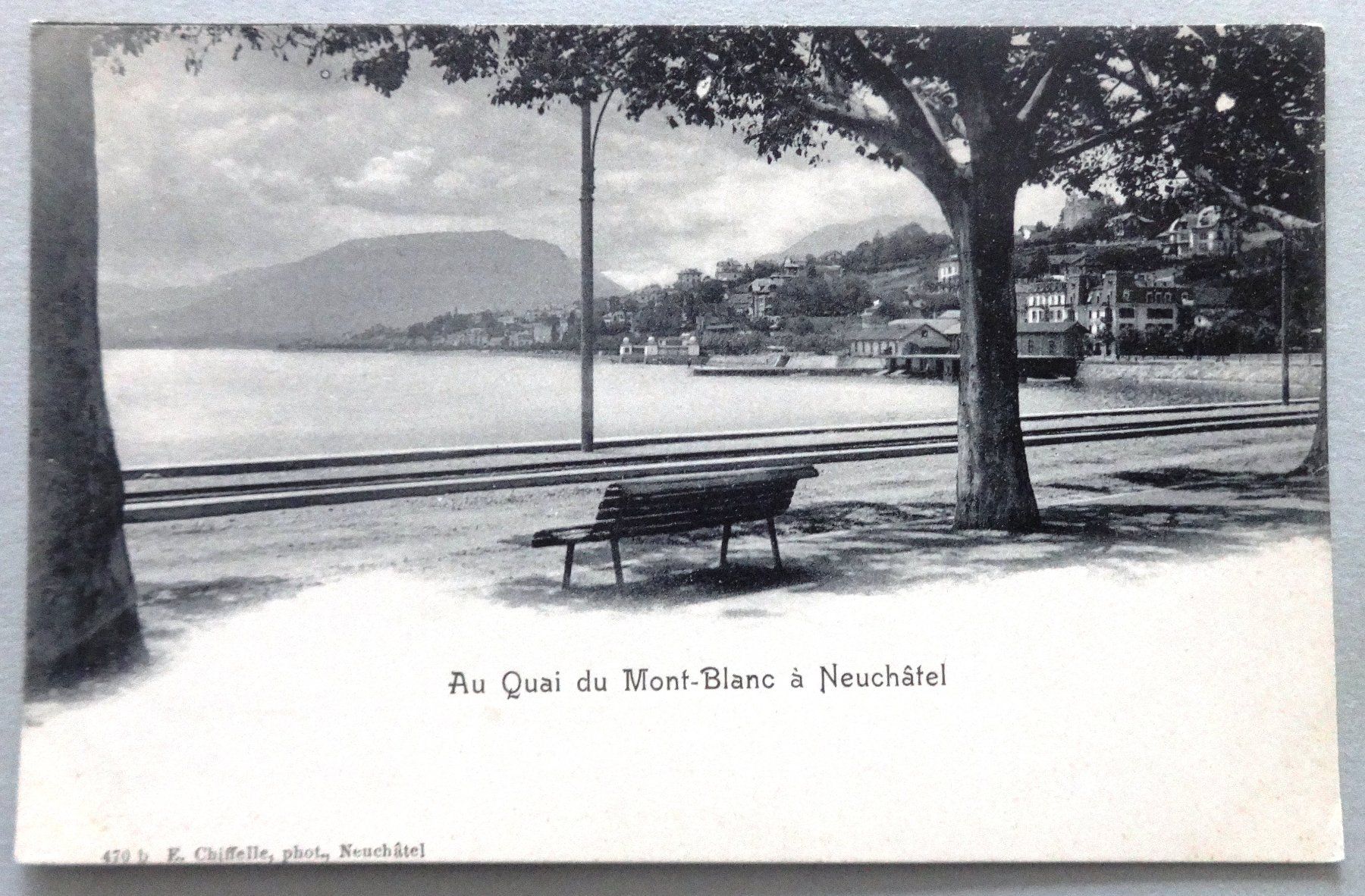 Cartoline postali: Au Quai du Mont-Blanc à Neuchâtel – Usato da Fétigny venduto da Billy2miny