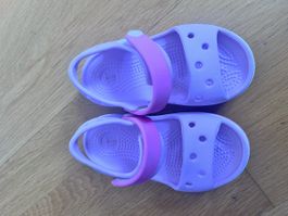 Sandalen Crocs lila pink Grösse C7 guter Zustand