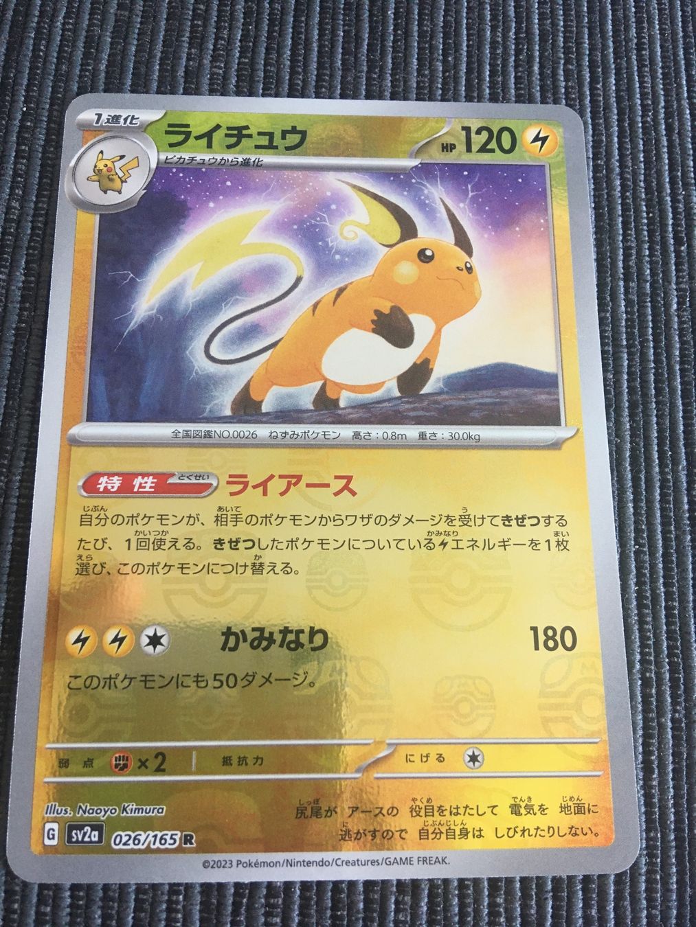 Pokémon Carte collezionabili: Pokemon Sv2a 151 Raichu Masterball Reverse Japan – Nuovo (secondo la descrizione) da Wabern venduto da Collectfun