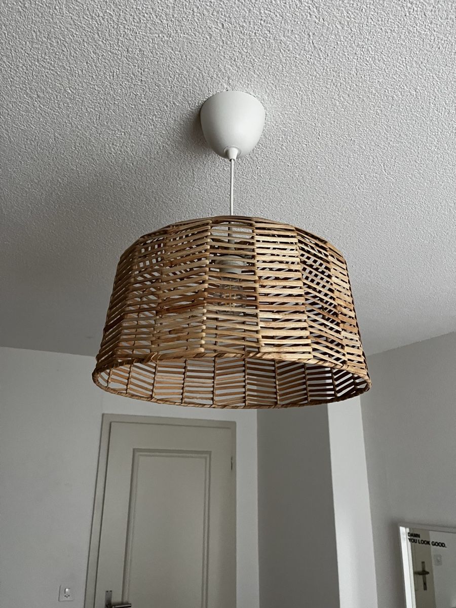 Ikea Lampade: Kappeland lamp IKEA rattan – Usato da Zürich venduto da Claralabarta 1