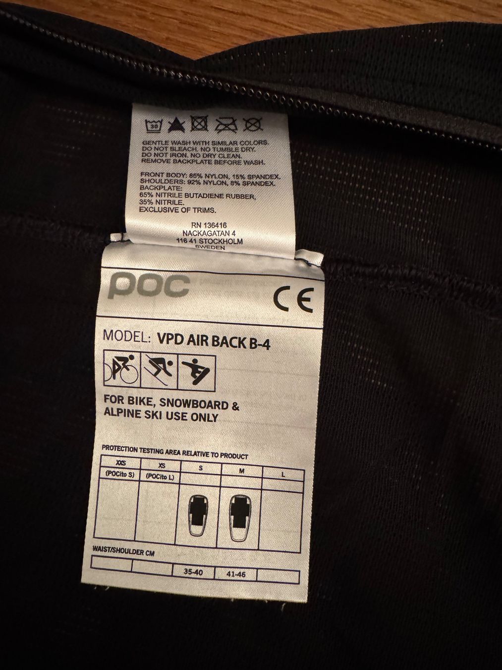 Poc Protezioni & Imbottiture: POC - Protection dorsale - Taille S-Slim – Nuovo (secondo la descrizione) da Zürich venduto da lcg_898x 3