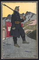 Carl Moos: Schweizer Soldat in Uniform m