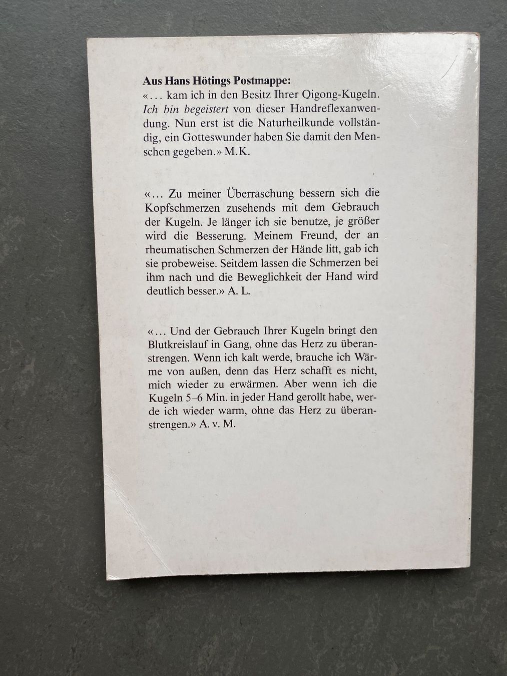 Libri: Qigong-Kugeln Buch – Usato da Stans venduto da scheuerc 1
