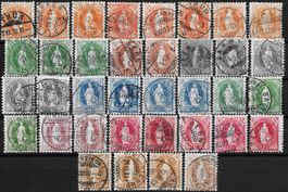 LOT Stehende Helvetia Marken ausgesuchte Stempel Top ab 1.-