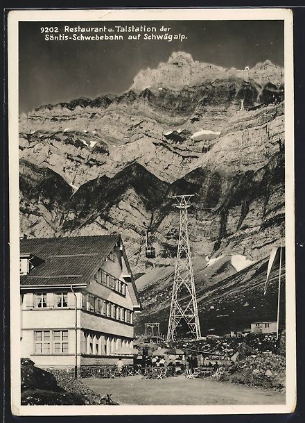 Cartoline postali: Schwägalp, Restaurant und Talbahnhof de – Usato da Berlin venduto da bartko-reher
