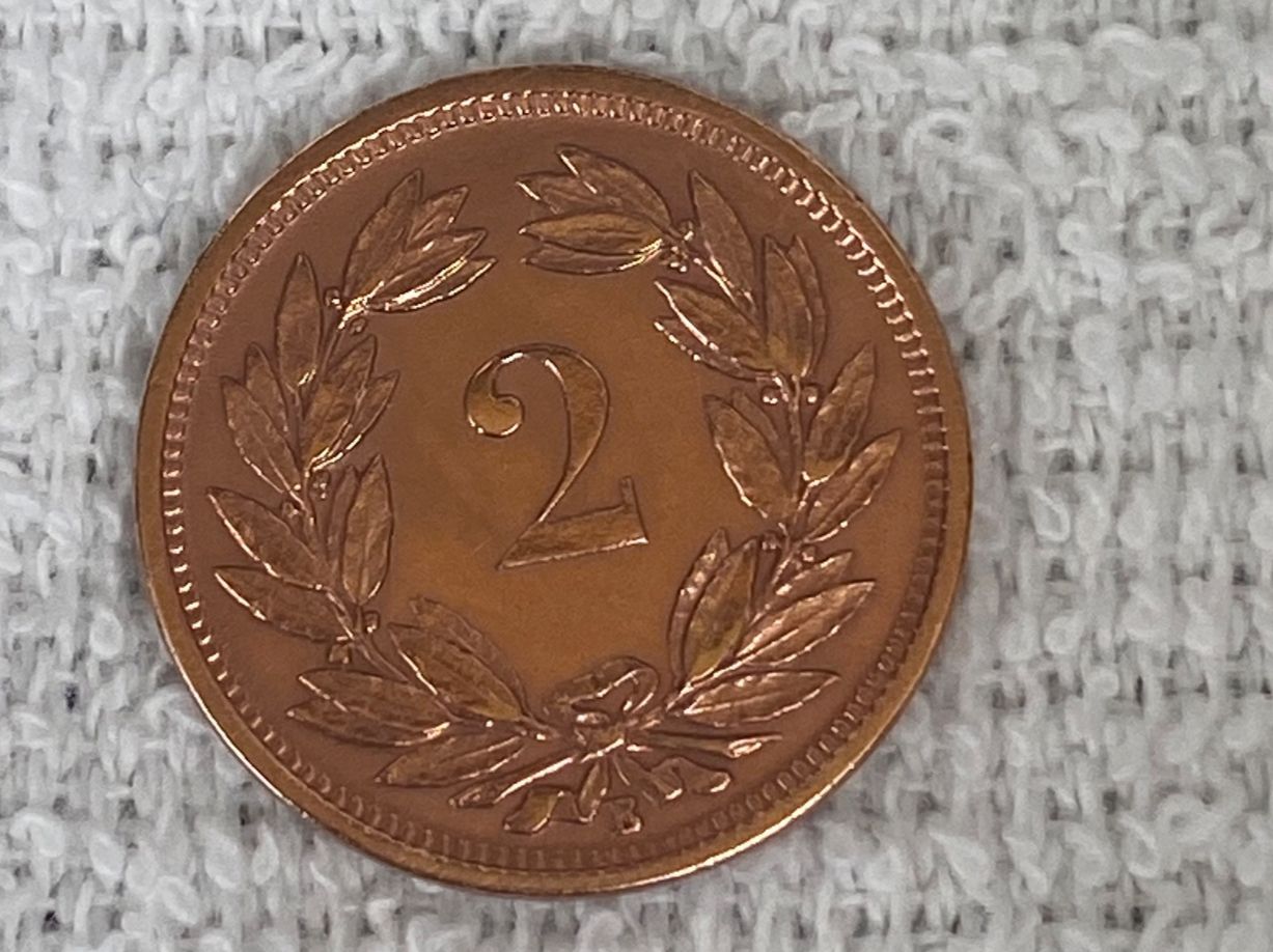 Alle Münzen: 2 centimes/Rappen 1866 – Gebraucht aus Nyon von Ilmi09 1