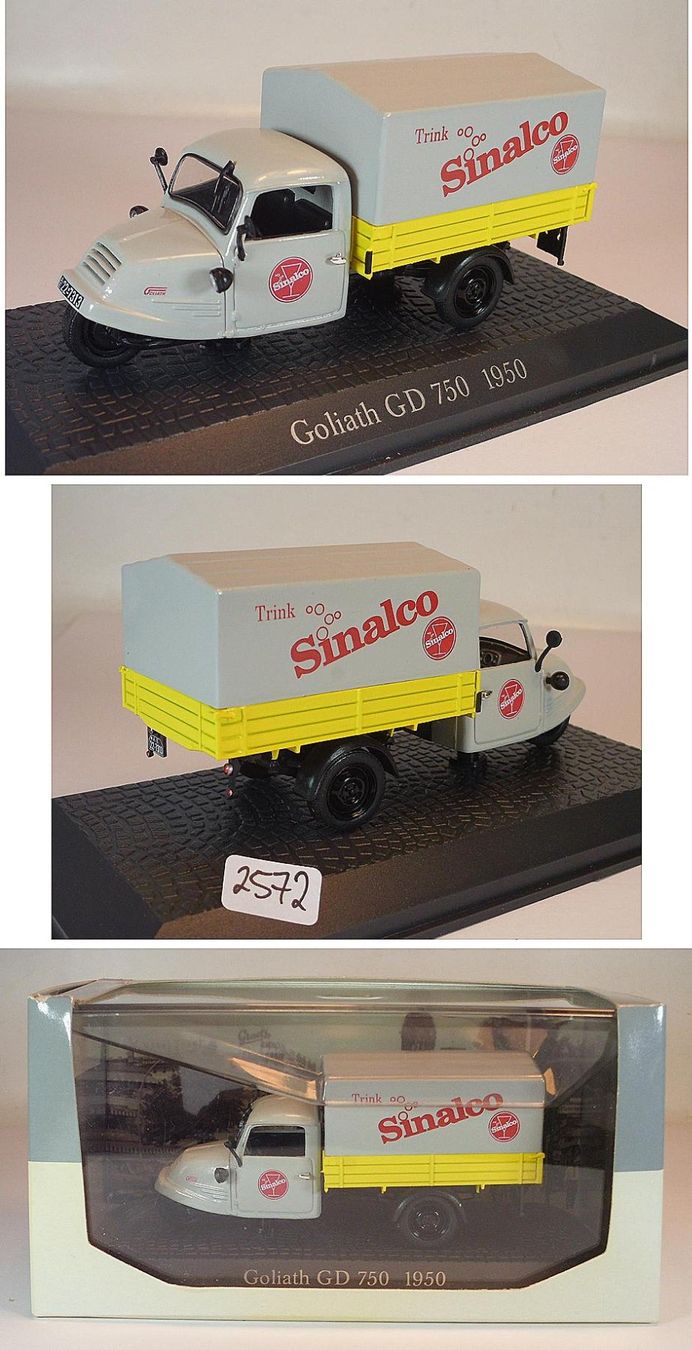 Modellautos: Goliath GD 750 Kleintransporter 1949-1955 hellgrau "Sinalco" – Neu und originalverpackt aus Gerlafingen von espero88 4