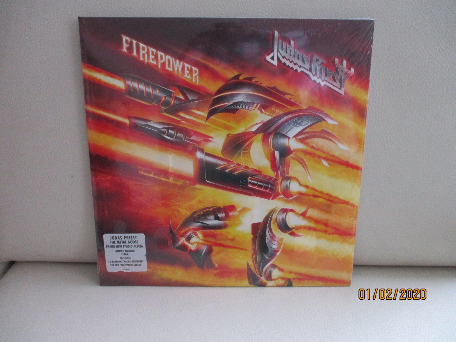 Dischi in vinile: Judas Priest - Firepower / Clear Vinyl – Nuovo e nell'imballaggio originale da Liestal venduto da Disc-Point