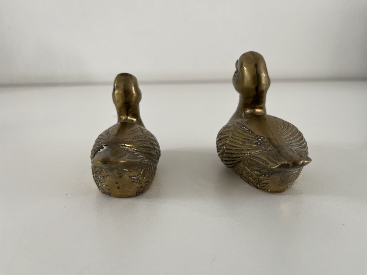 Statuette: 2Stk. Enten aus Messing  – Usato da Wetzikon ZH venduto da seli03 7