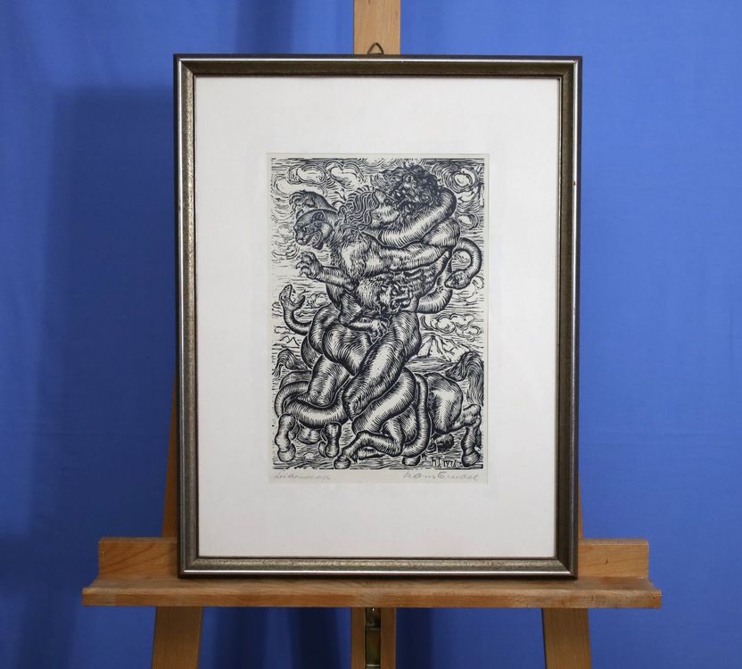 Hans Trudel 18811958, Holzschnitt, bez. 