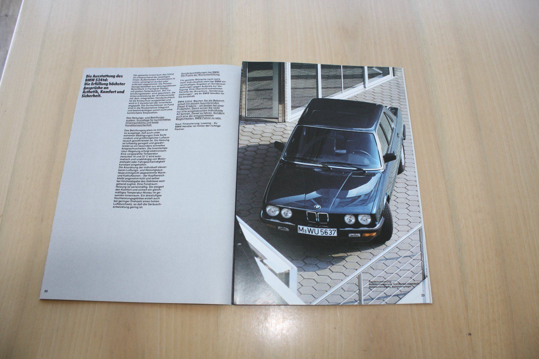 BMW Dokumente: BMW 524 td Prospekt 2/1985 – Gebraucht aus Wikon von erwin400 8
