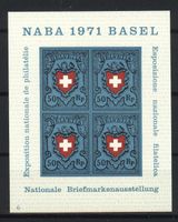 1971, Nationale Briefmarkenausstellung Basel (NABA) Nr.6 **