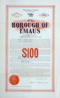 4% Borough of Emaus, Pennsylvania - 1925