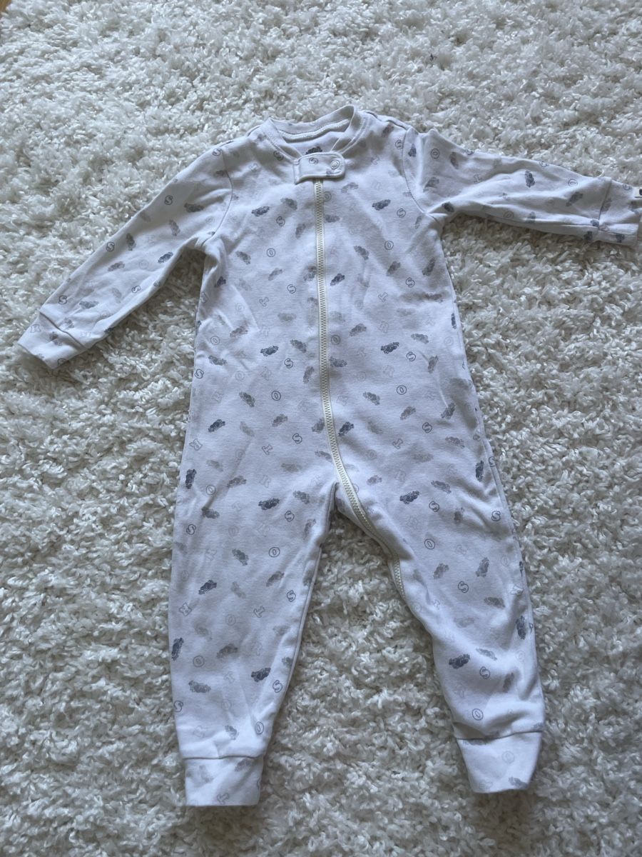 Pagliaccetti: Combinaison pyjama Roots bébé 12-18 mois blanc imprimé – Usato da Versoix venduto da Pti-pois