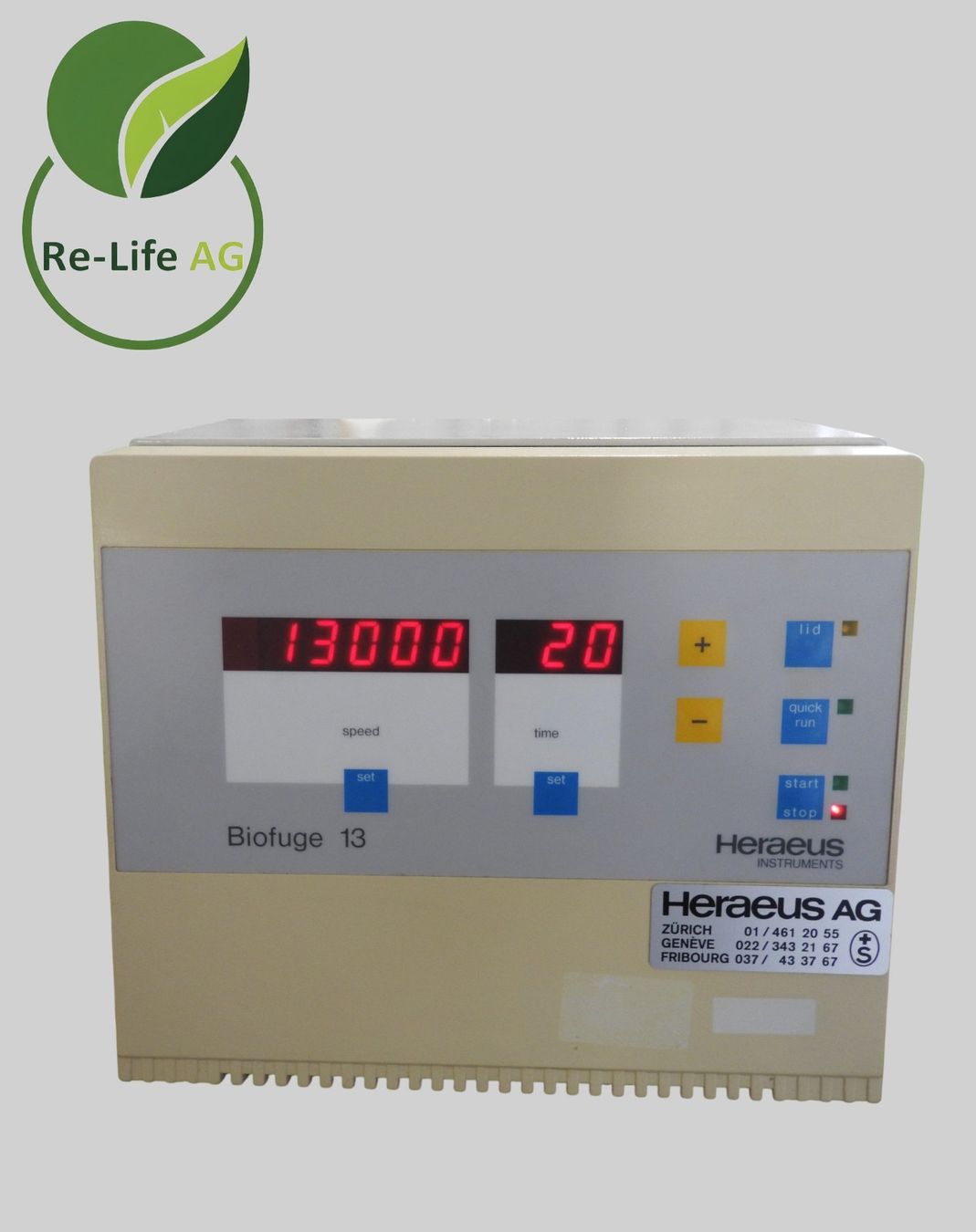 Accessori da laboratorio: Heraeus Biofuge 13 Bio Centrifuge – Usato da Reinach BL venduto da Re-LifeAG_Labor 5