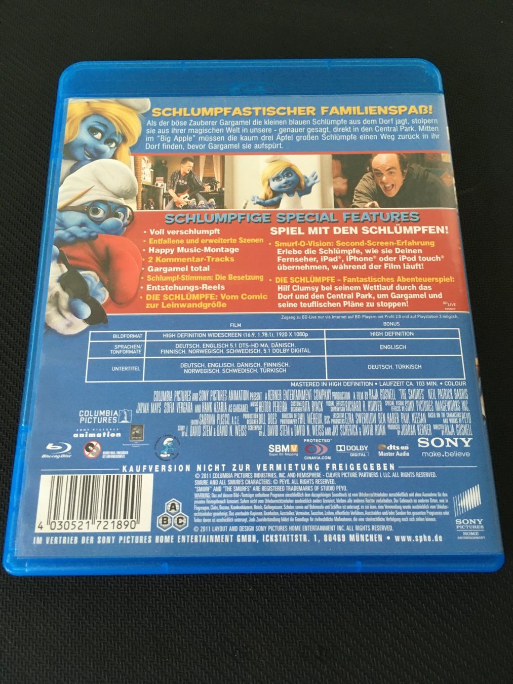 Tutti i DVDs: Die Schlümpfe [Blu-ray] – Usato da St.Gallen venduto da MedienJoe 1