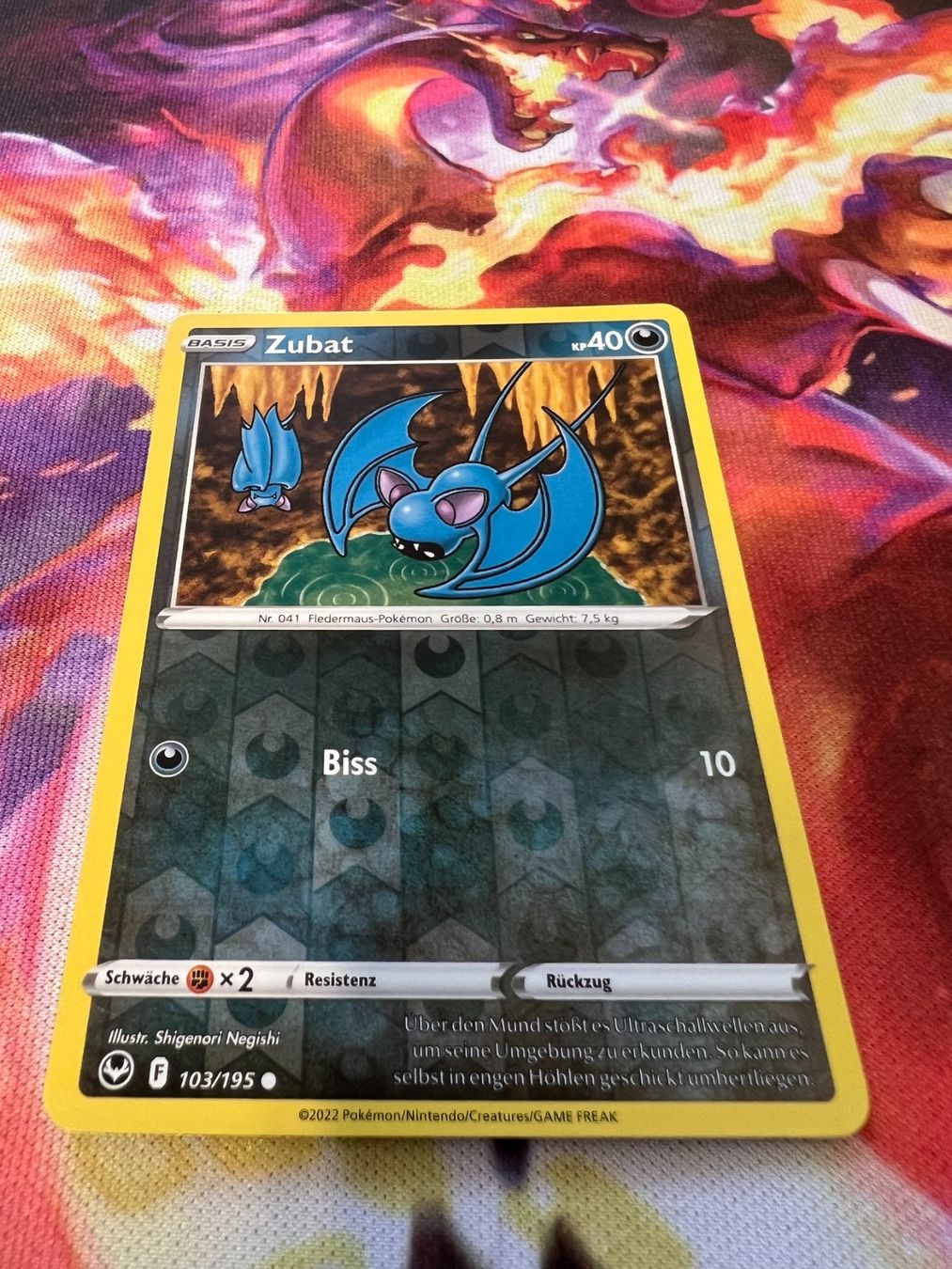 Pokémon Carte collezionabili: Zubat (SIT 103) / Reverse Holo / Silberne Sturmwinde – Nuovo (secondo la descrizione) da Bülach venduto da CherryBlu