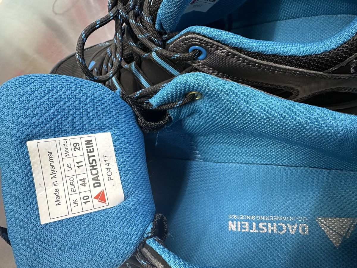 Scarpe da uomo: Dachstein Wanderschuhe schwarz blau – Usato da Schwende venduto da weesli 3