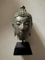 Tête de Bouddha antique sur socle décoratif - Unique!