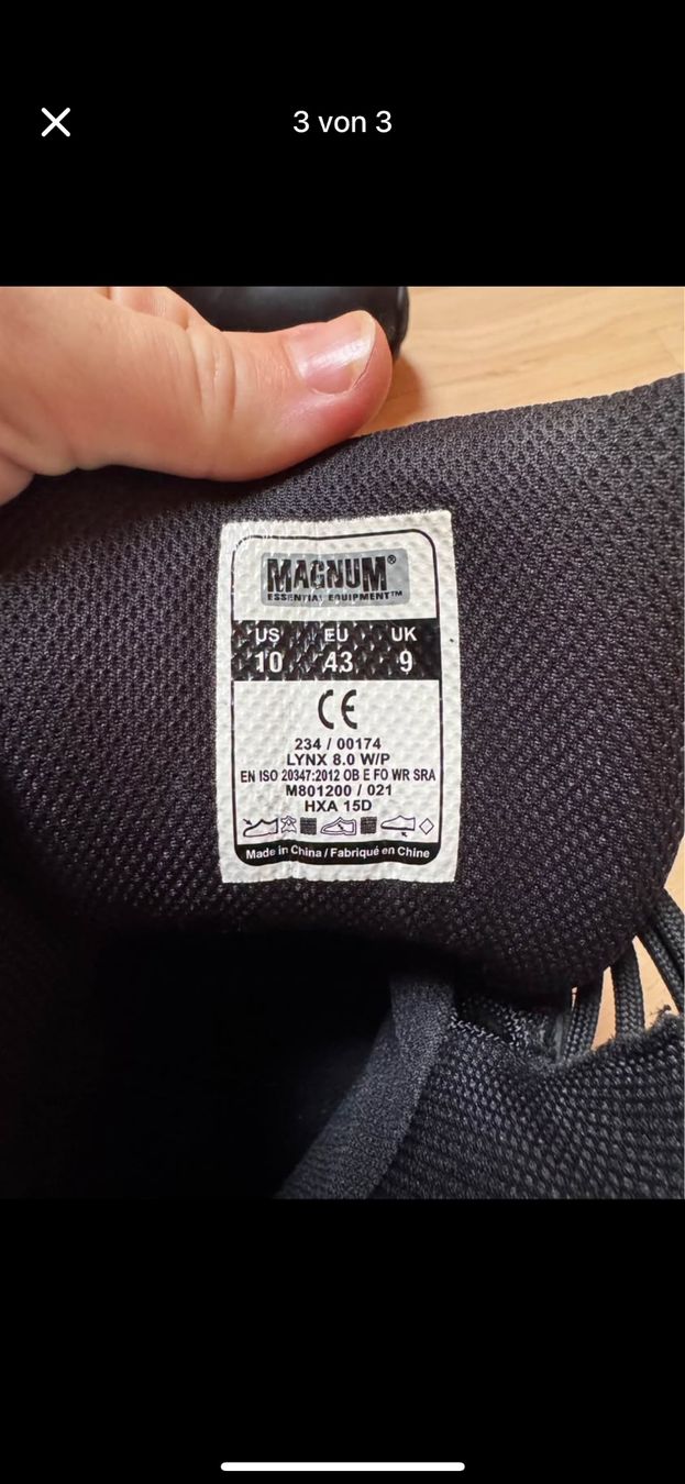 Scarpe da uomo: Magnum Security Schuhe – Nuovo (secondo la descrizione) da Grellingen venduto da juliasmincakova1811 2