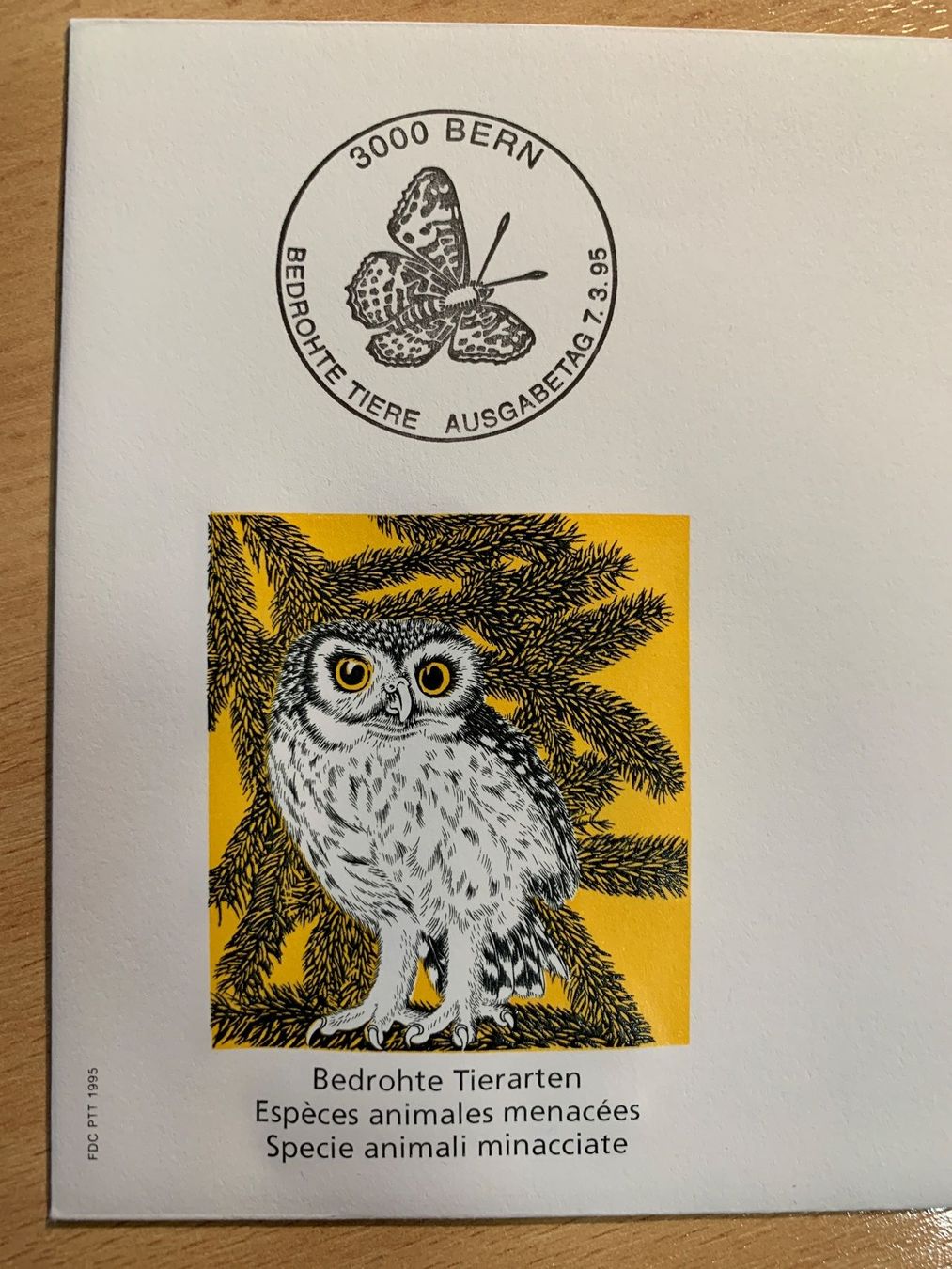 Tutti i francobolli: CH Tier Briefmarken 1995, FDC, gestempelt – Usato da Ibach venduto da lisch3 2