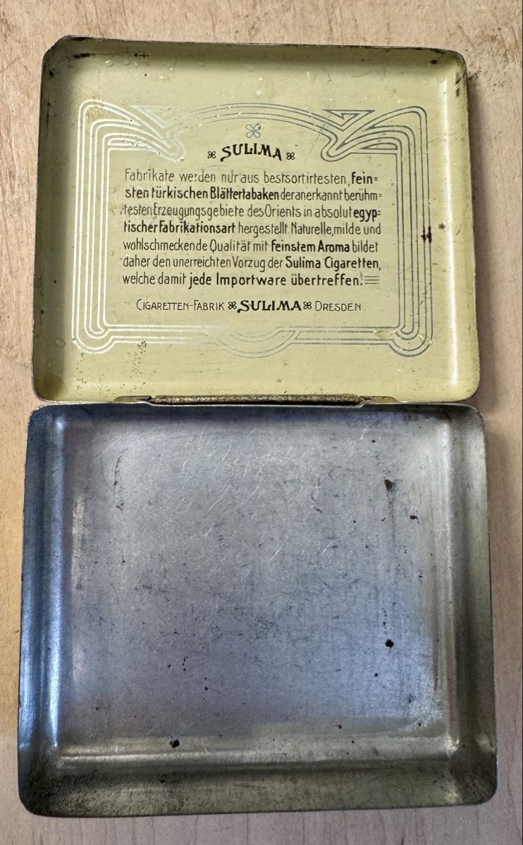 Dosen: Antike Blechdose SULIMA Türkische Zigaretten – Gebraucht aus Rothrist von Luckywinner 3