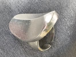 Designer ALU Damen Ring gross 4 cm - XXL, Gr.L /19