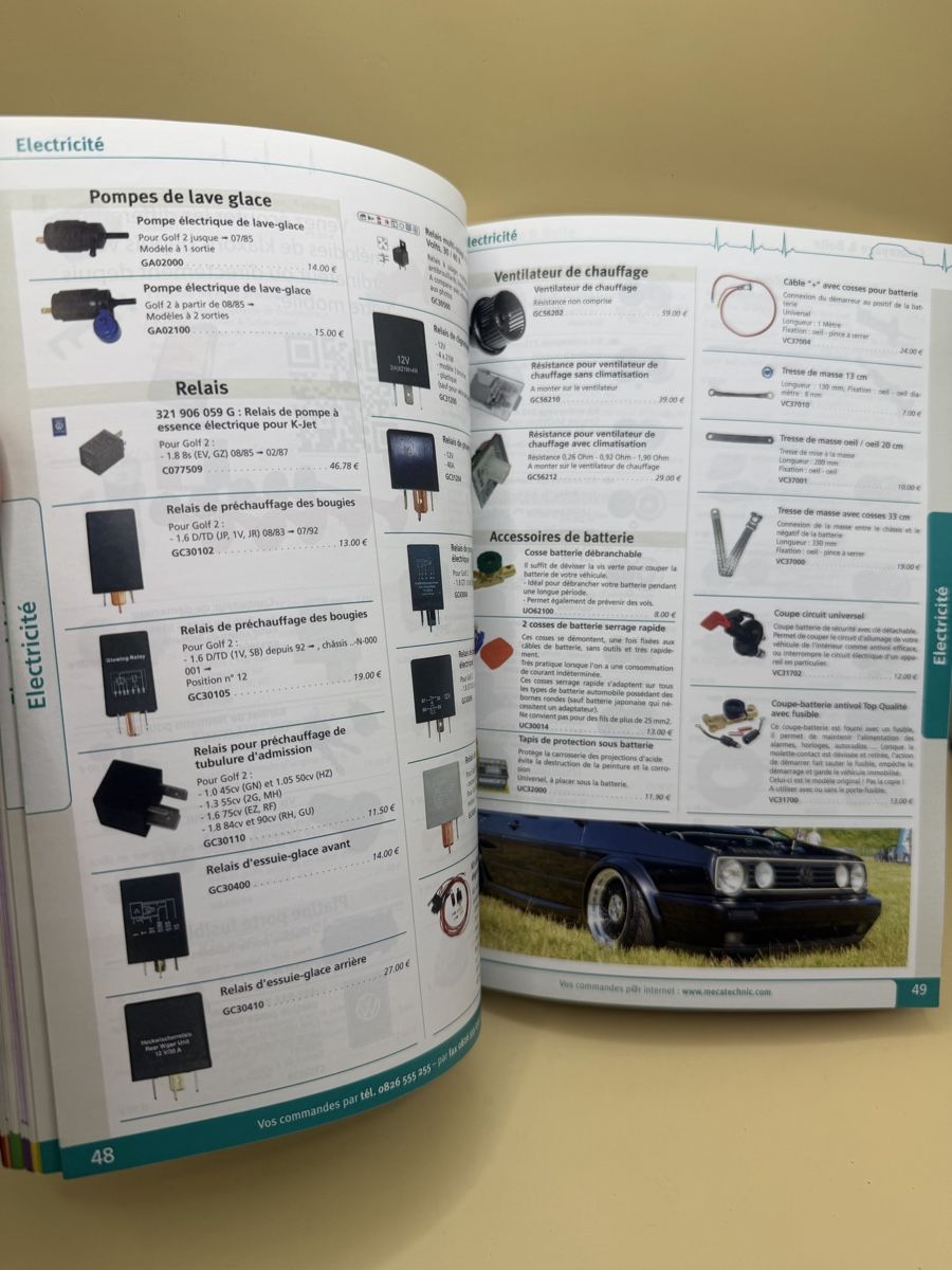 Bücher: Catalogue accessoires Volkswagen Golf 2 Mecatechnic – Gebraucht aus Genève von sho_67qj 5