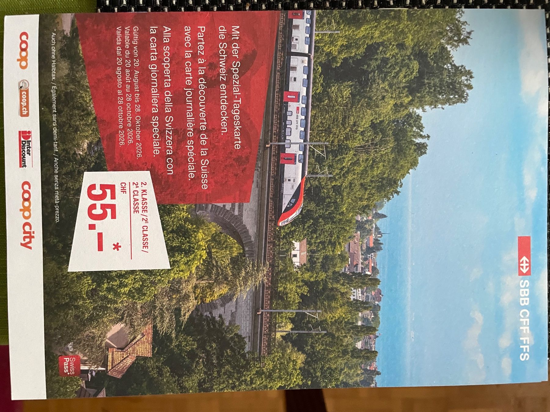 Biglietti: Coop SBB Tageskarten – Nuovo e nell'imballaggio originale da Birsfelden venduto da pet_p2mx 1