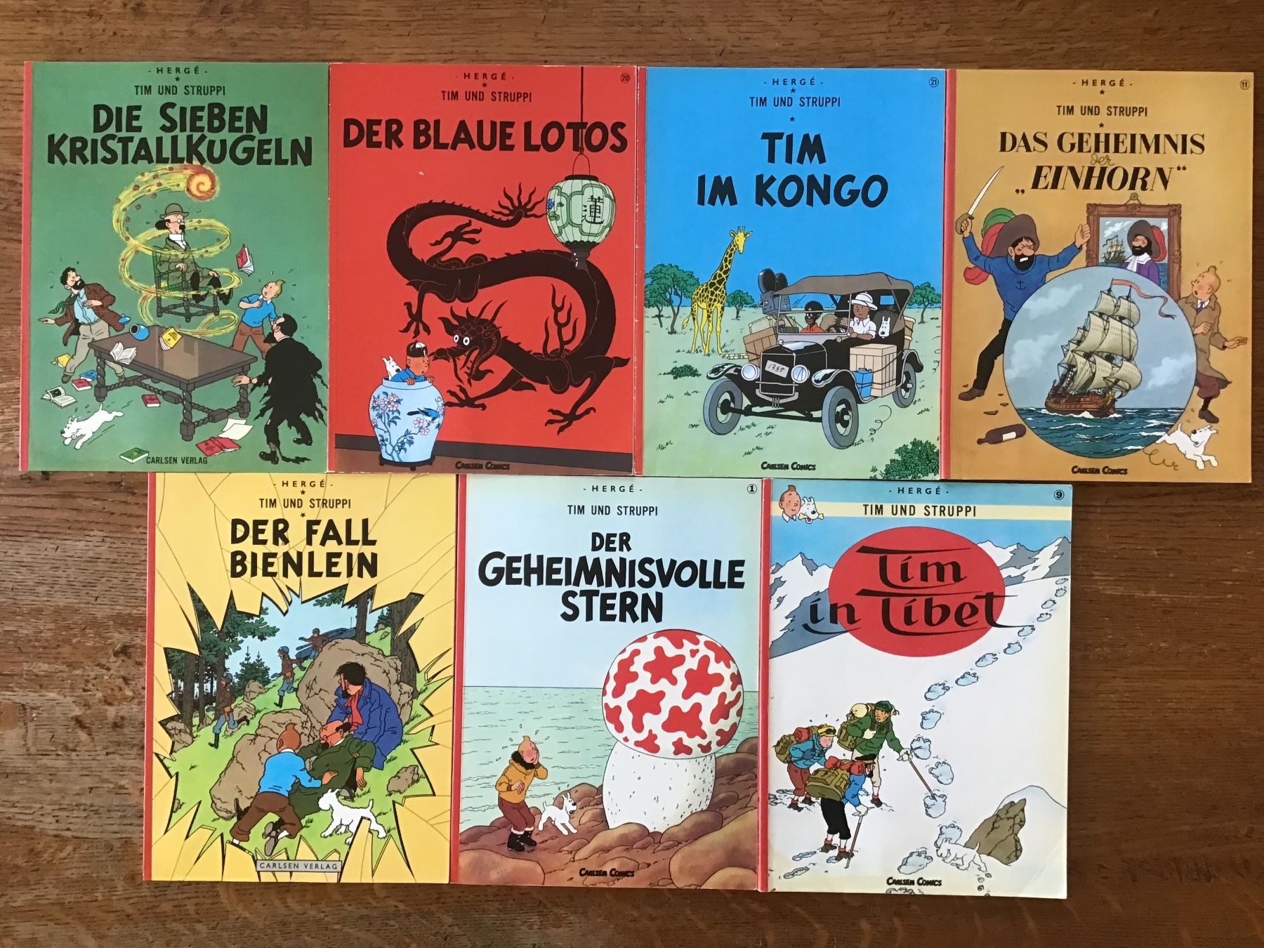 Fumetti: Lot de 7 Tintin en allemand – Usato da Fully venduto da Ruby97
