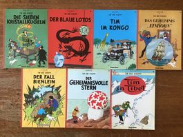 Lot de 7 Tintin en allemand