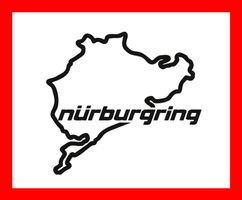 Sticker Nürburgring Rennstrecke Formel 1 DTM grüne Hölle