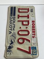 Nummernschild South Dakota USA DIP067 1983(I22)