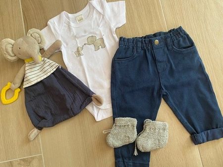neues Baby Set Gr. 62/68 "Elefant"