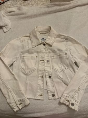 Hollister Jeansjacke Weiss