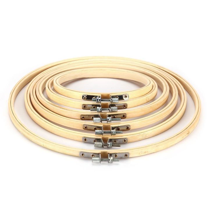 KEILEOHO 24 Stück Stickrahmen 15cm - Bambus Kreis Für Kreuzstich & DIY