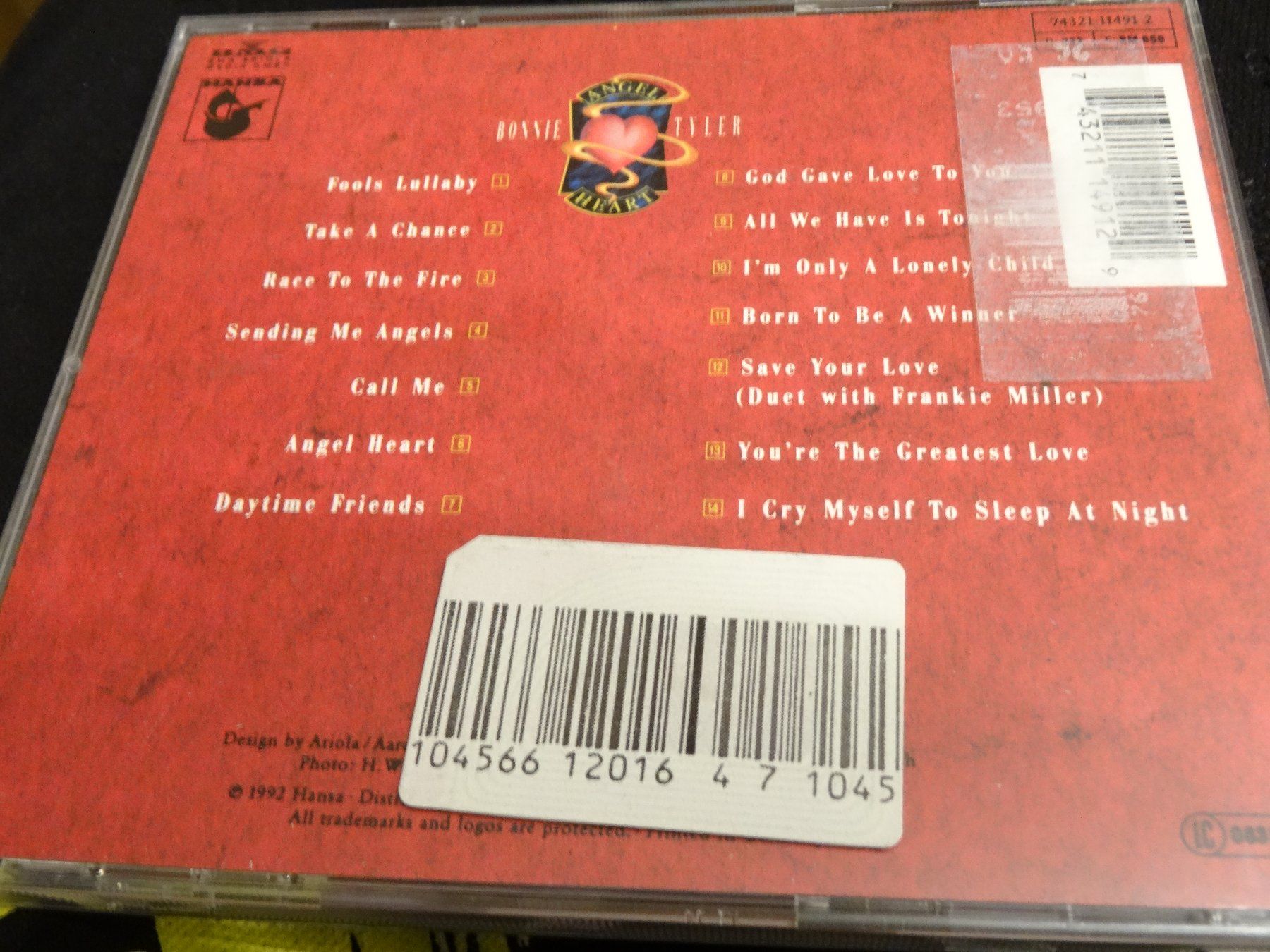 CDs: Bonnie Tyler - Angel Heart CD – Gebraucht aus Olten von Disc-Ausverkauf 1
