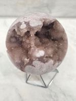 Hochwertige Rosa Amethyst Kugel 83mm  608g