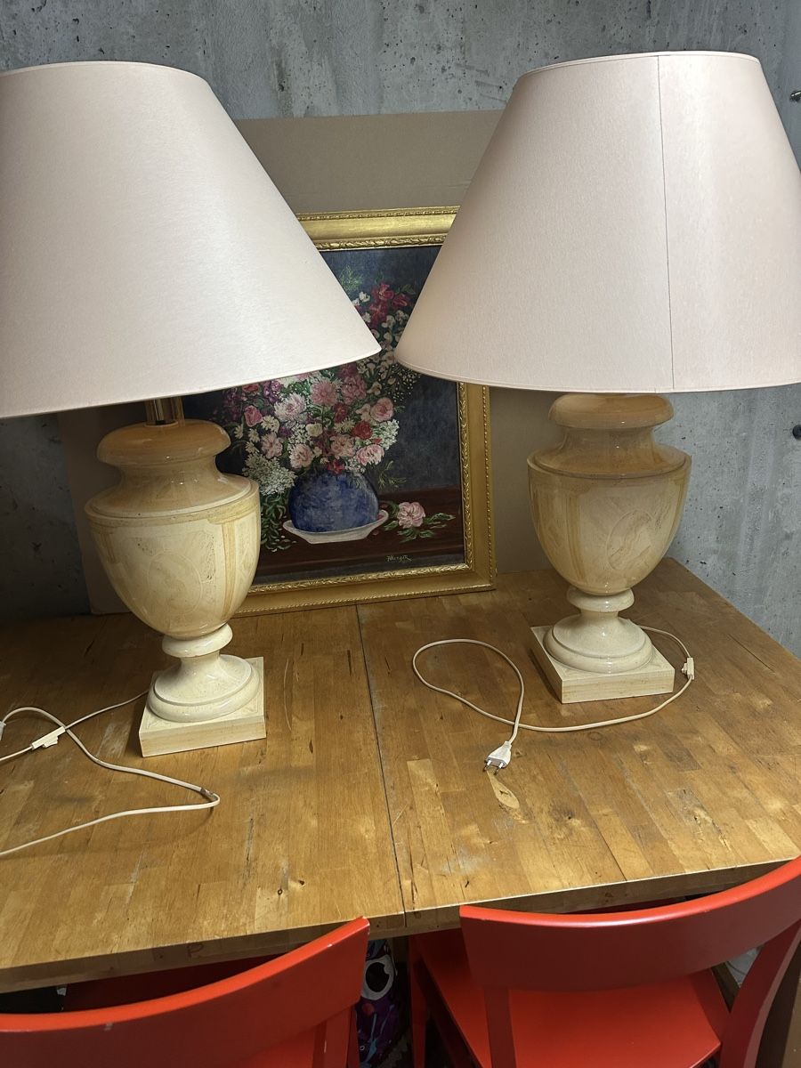 Lampen: Lampes de chevet élégantes, ensemble de 2. Impeccable! 90cm – Gebraucht aus Bellevue von bordeaux075cl 4