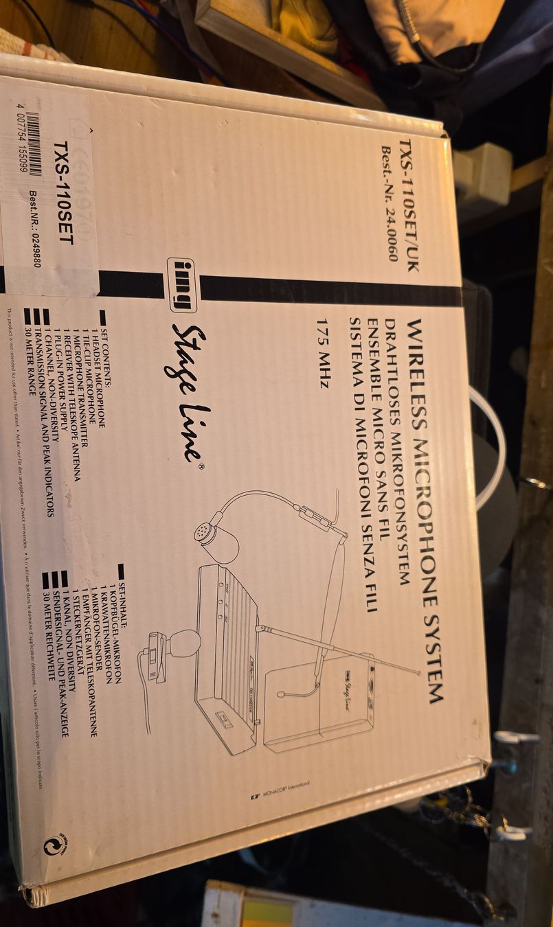 Microfoni: Stage Line TXS-110SET Wireless Microphone System – Usato da Arbon venduto da MadameLuLa9320