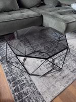 Salontisch Neerach Schwarz Glas/Metall