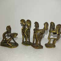 Dogon Erotik Figuren, ca. 4-6 cm Hoch, 4 Stück