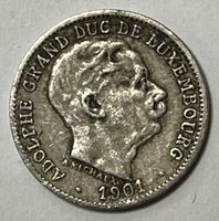 5 Centimes - Adolphe - Großherzogtum Luxemburg - 1901