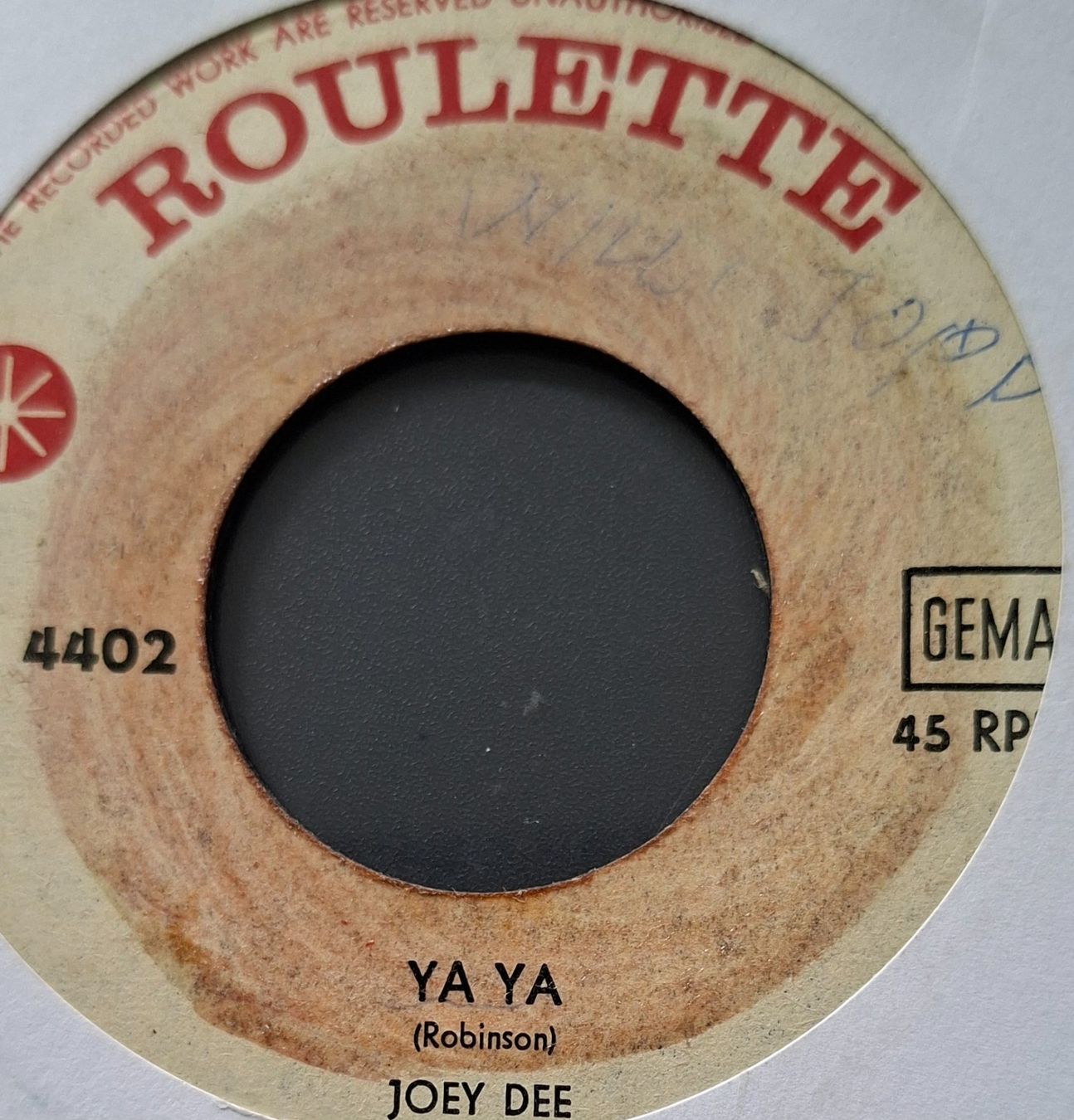 Vinyles: Vinyl-Single Joey Dee - Ya Ya – D'occasion à Langenthal par Modo39