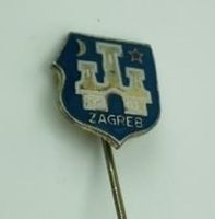Anstecknadel NK ZAGREB Wappen mit Stern und Mond