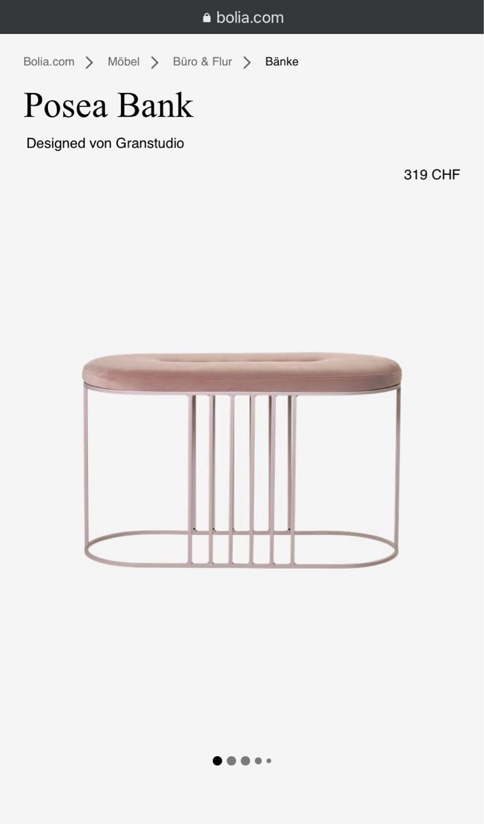 Bancs: Bolia Posea Bank in Pink Samt – D'occasion à Thalwil par  6