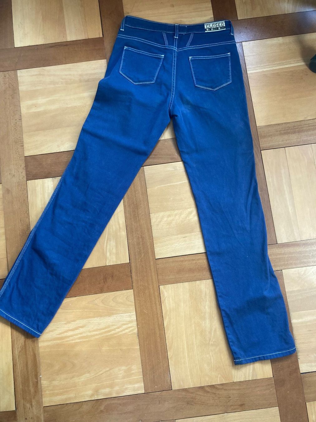 Closed Pantaloni: Closed Damen Stoffhose, Blau – Usato da Basel venduto da eva_9dtf 1