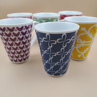 Ensemble de 6 tasses en porcelaine collection 2014